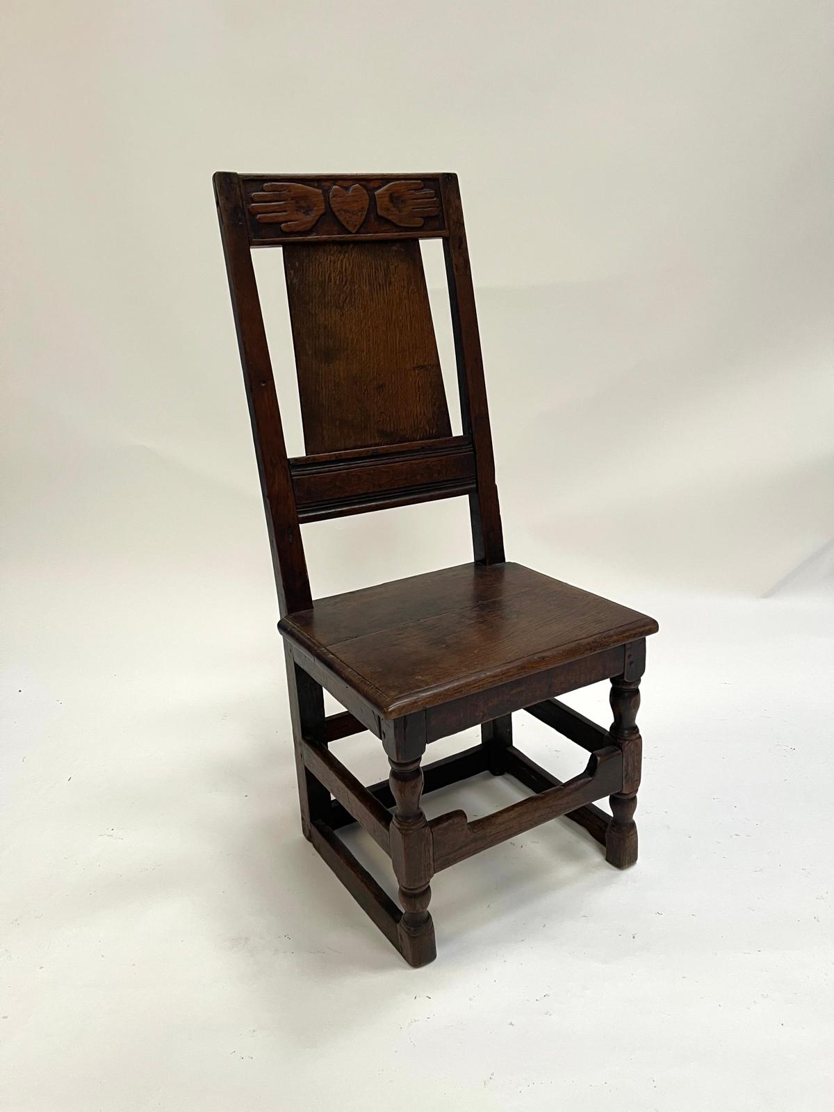 A beautiful 18th Century Welsh Marriage Chair