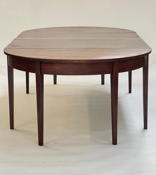 Antique Georgian Demi Lune extending dining table