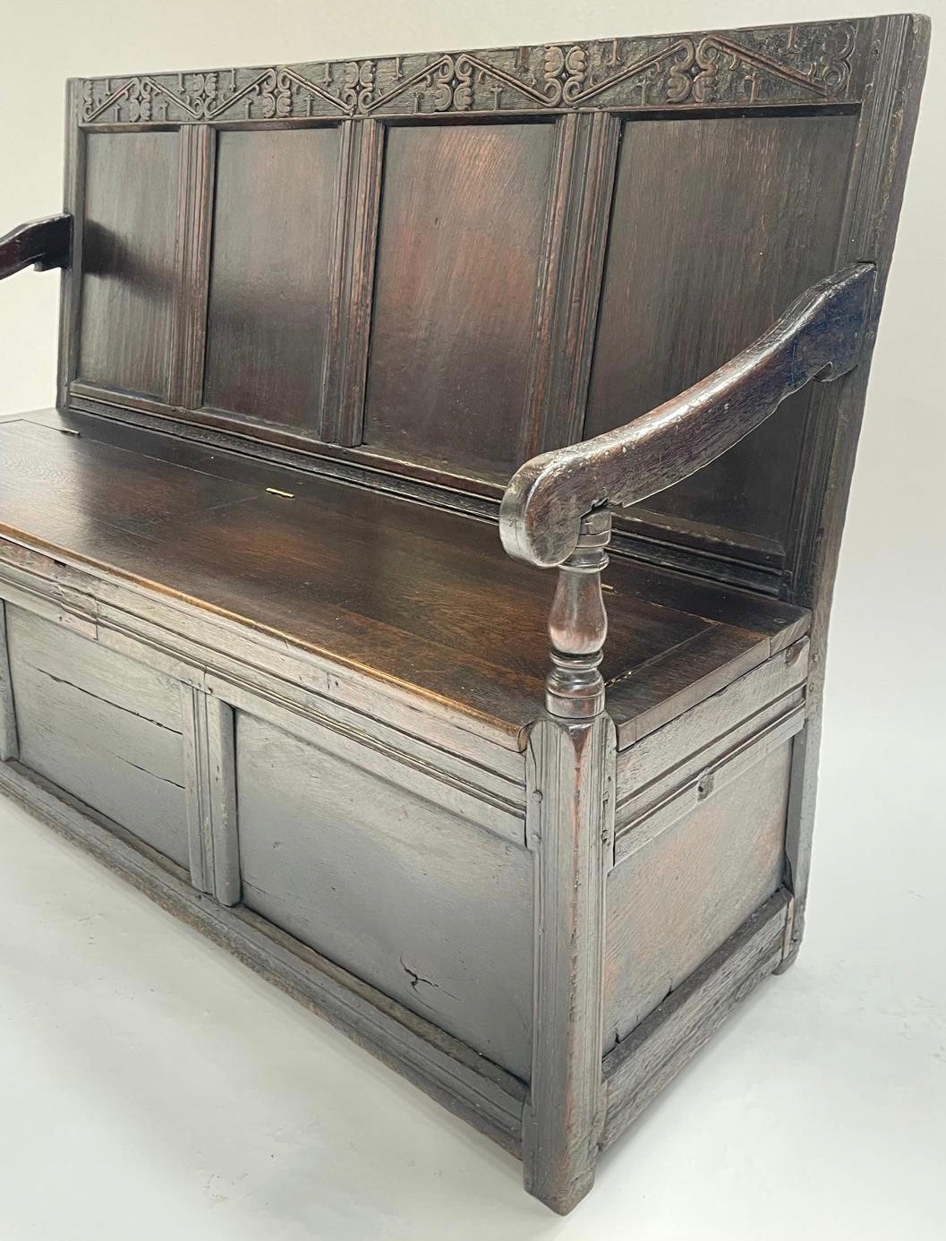 Antique Oak Settle