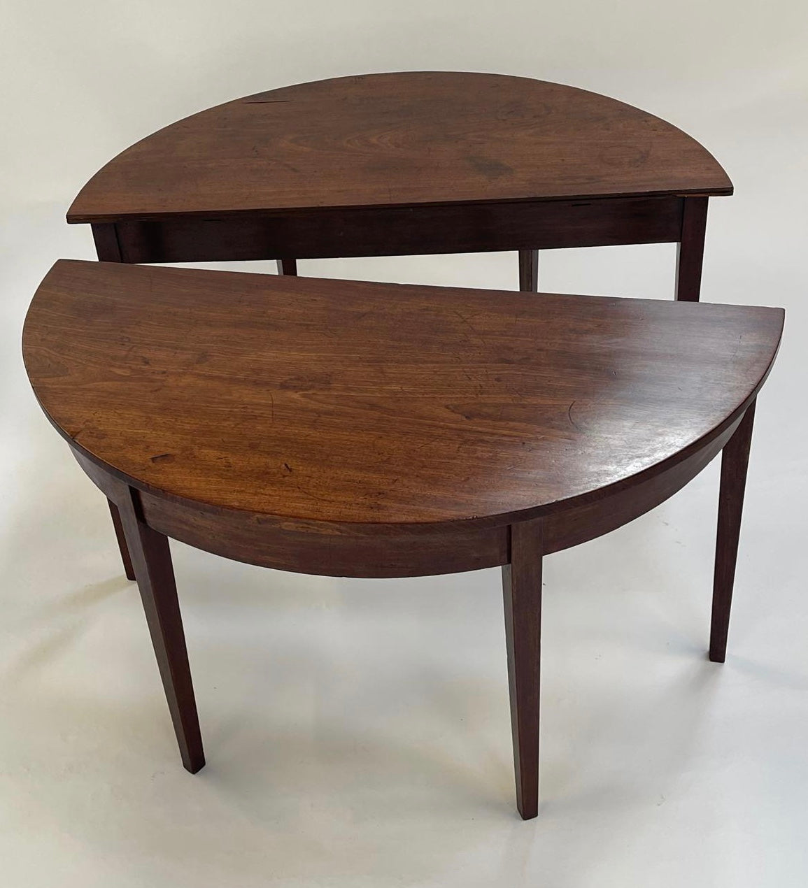 Antique Georgian Demi Lune extending dining table