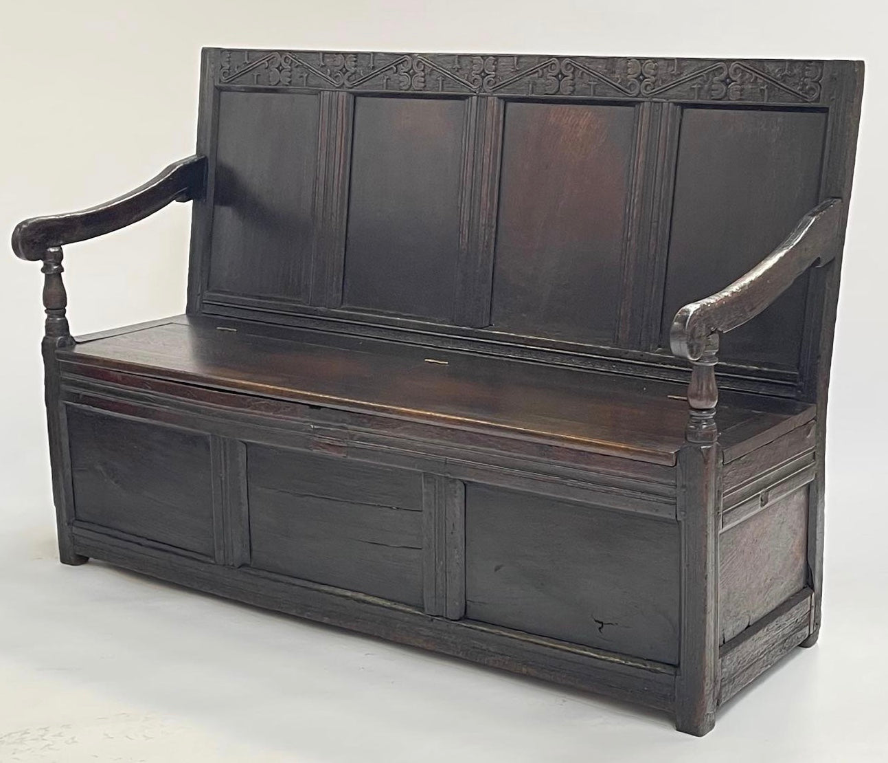 Antique Oak Settle