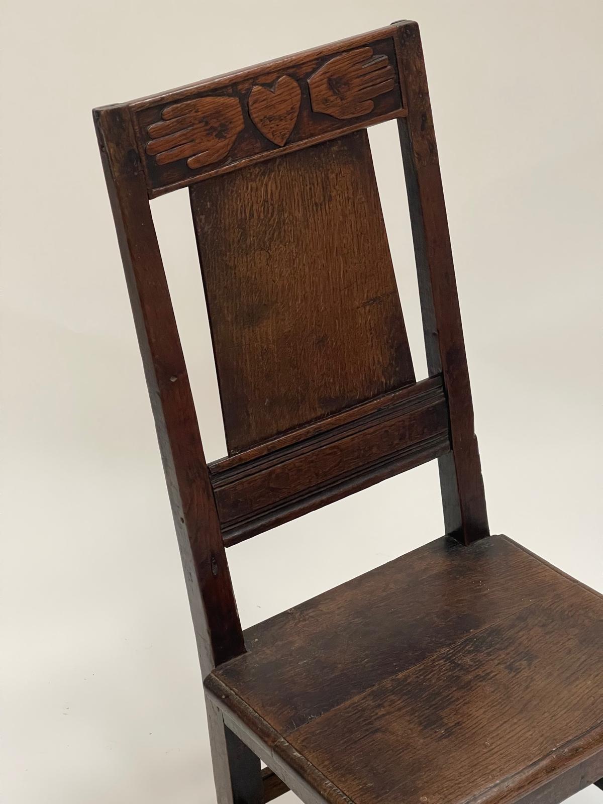 A beautiful 18th Century Welsh Marriage Chair