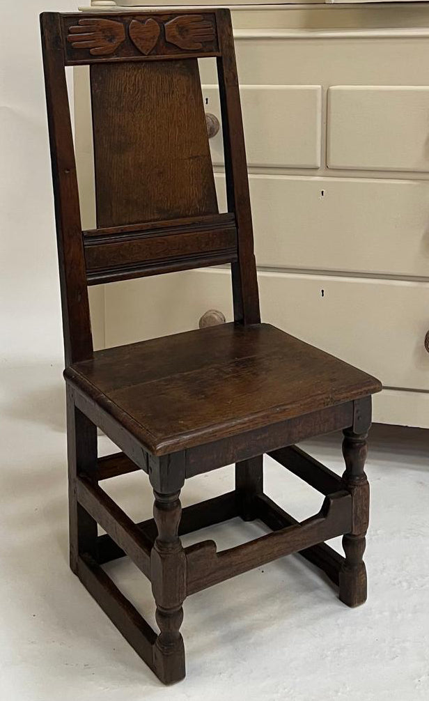 A beautiful 18th Century Welsh Marriage Chair