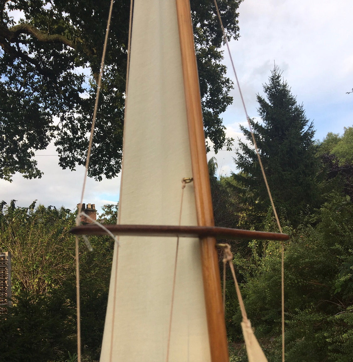 Large Antique pond yacht