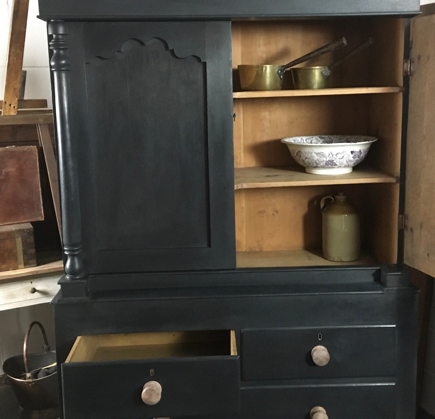 Antique housekeepers cupboard / cabinet